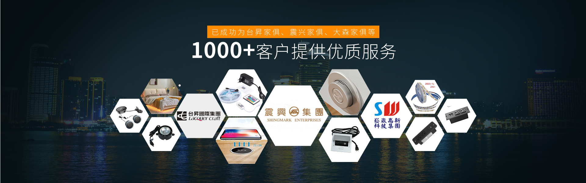 已成功為臺昇家俱、震興家俱、大森家俱等800+客戶提供優(yōu)質(zhì)服務(wù)